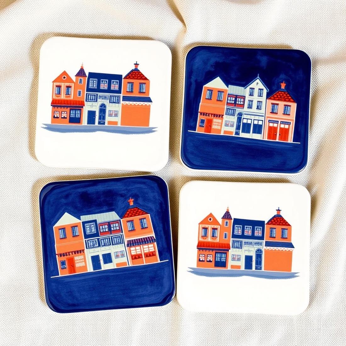 Shophouse Coaster Set